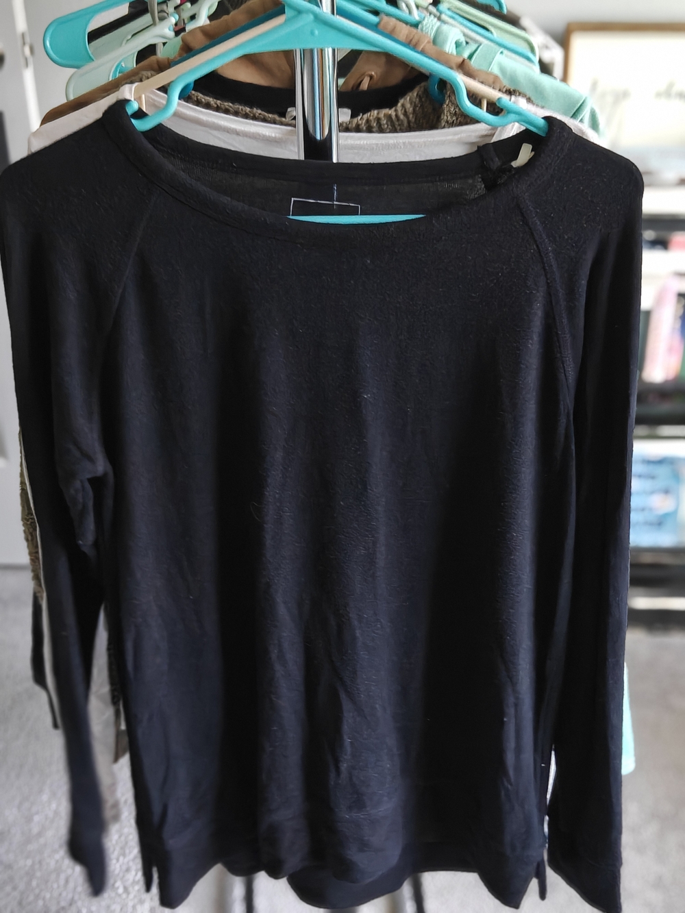 Sonoma Black Knit Crewneck Pullover